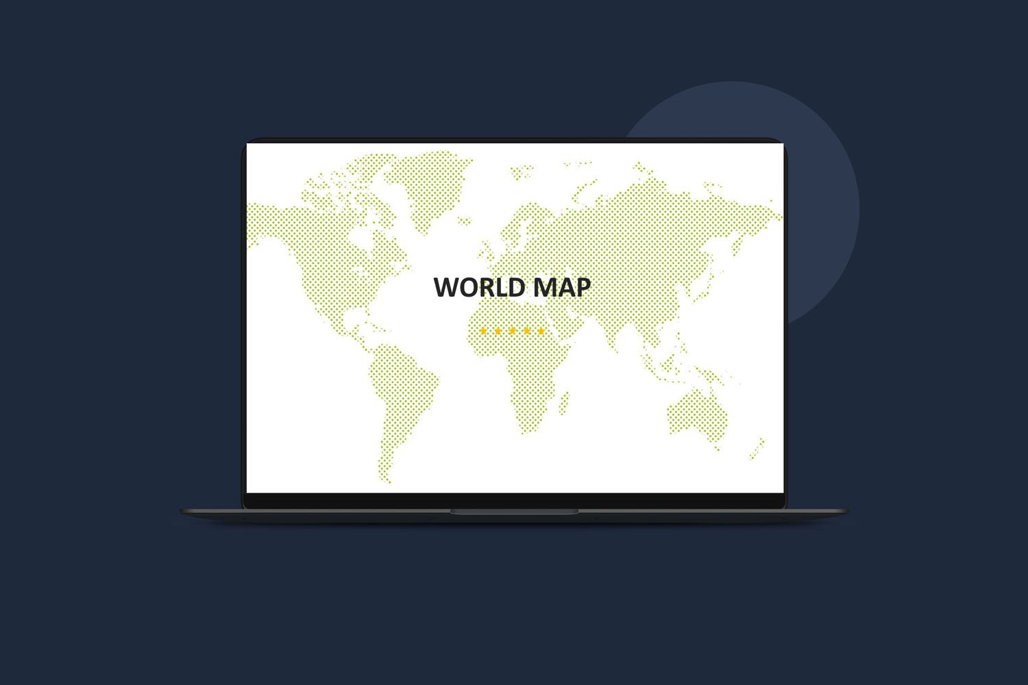 Free World Map Powerpoint Template
