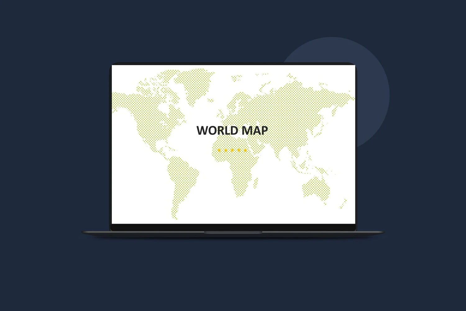Free World Map Powerpoint Template