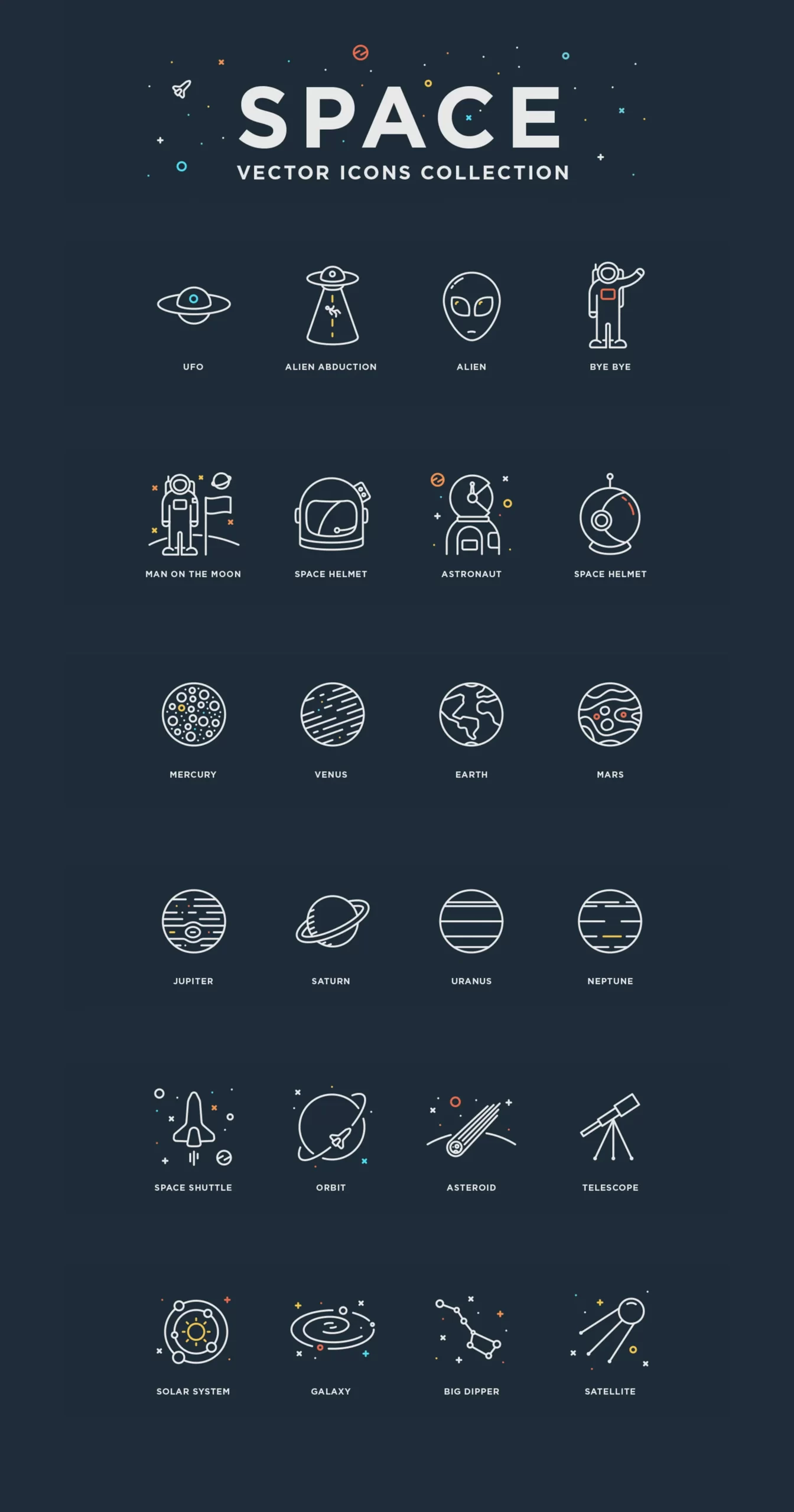 Free Space Vector Icons 2023
