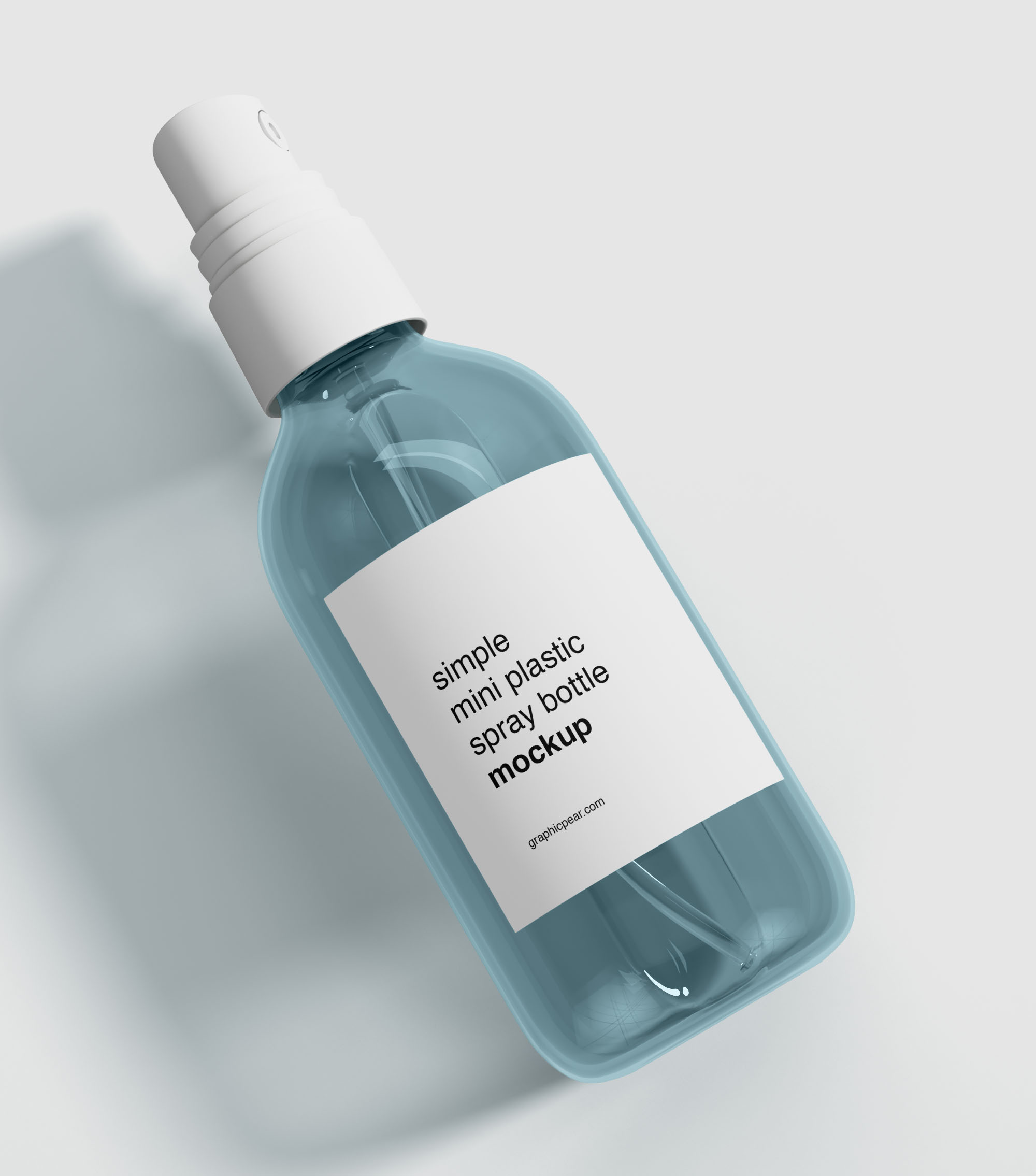 spray bottle psd mockup