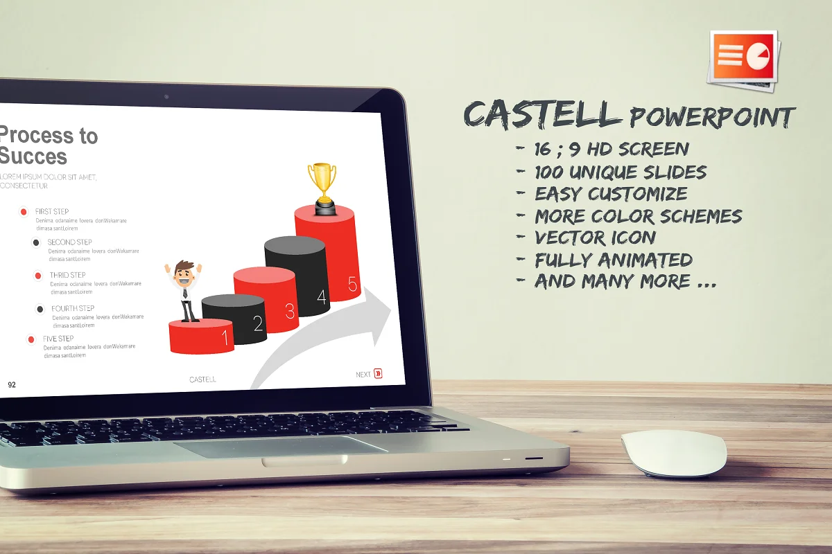 Castell Powerpoint Template Design